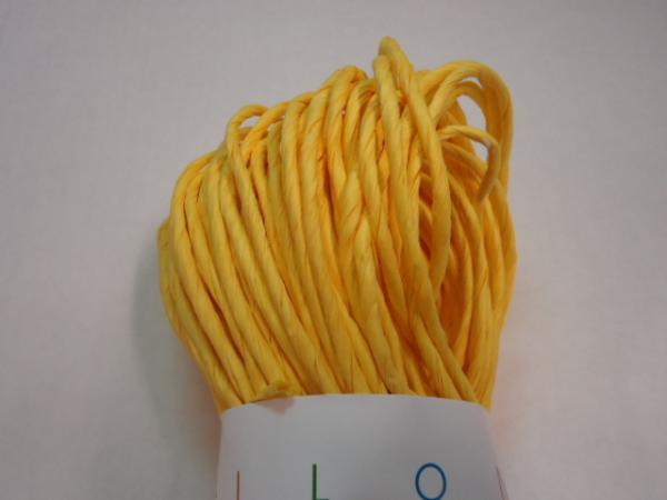 Papiergarn dick gelb